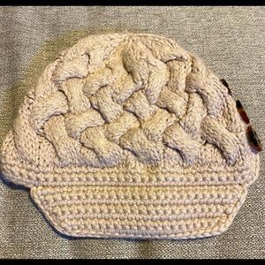 J.Crew knit wool blend beanie with brim